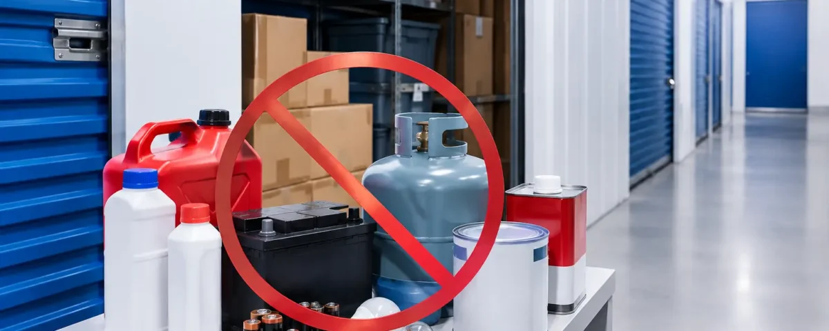Itens proibidos em self storage: o que não guardar