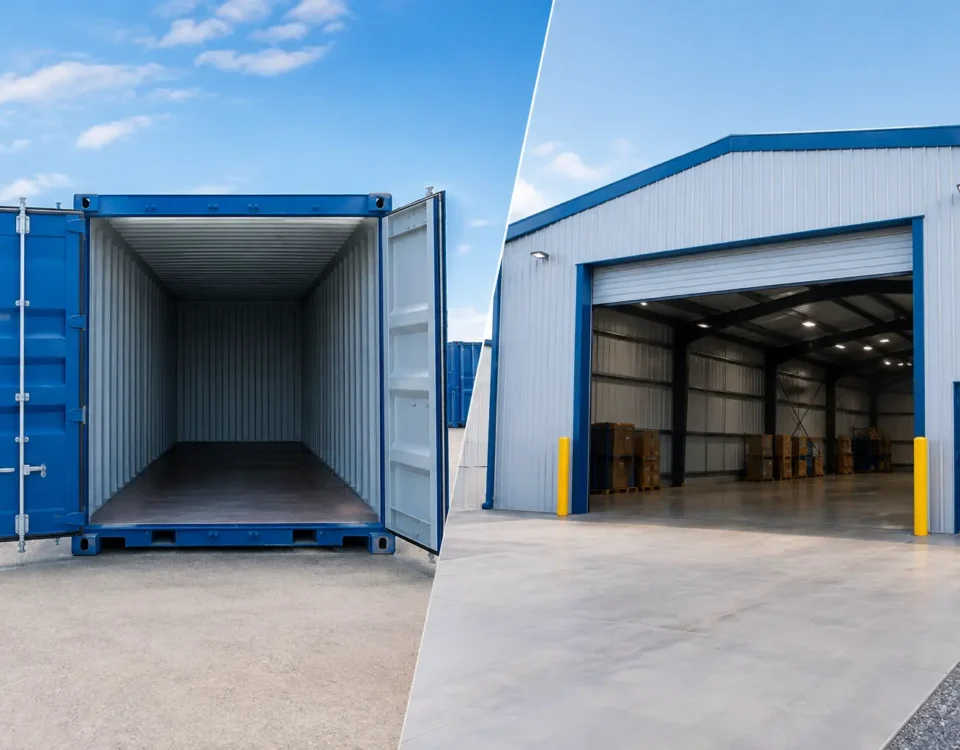 Container ou galpão alugado vale mais a pena?